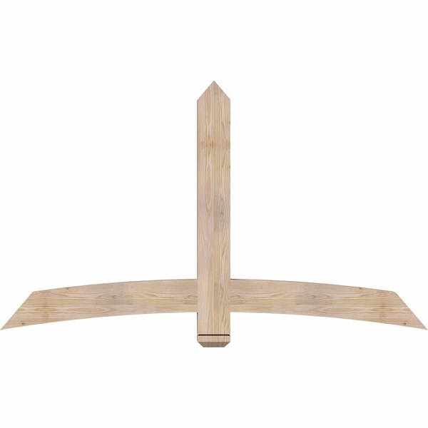 Ekena Millwork Bellingham Smooth Timber Gable Bracket, Douglas Fir, 72"W x 42"H x 3 1/2"D x 5 1/2"F, 14/12 Pitch GBW072X42X0406BEL00SDF - main